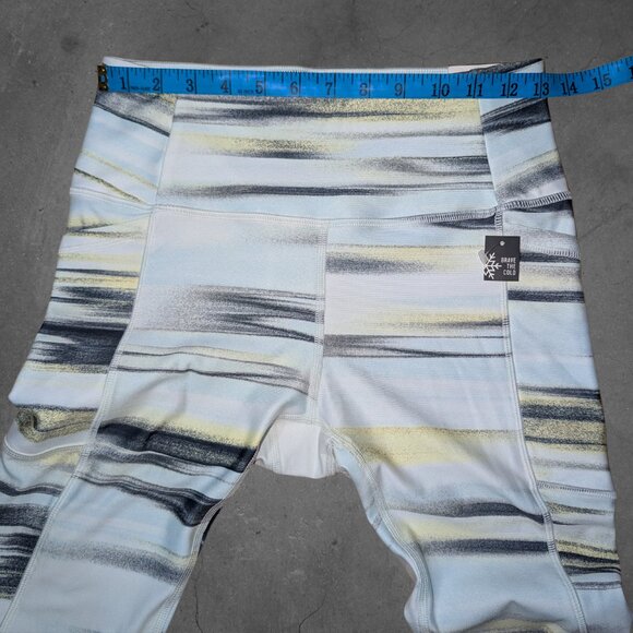 DSG Cold Weather Compression Leggings Wide Waistband Pocket Gym Workout Wear - S - Picture 7 of 10